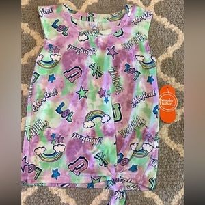 Girls 5t tank top with front knot NWT